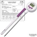 Bel-Art H-B Calibrated Electronic Stainless Steel Stem Thermometer -50/200C -58/392F 127mm Probe 609001700